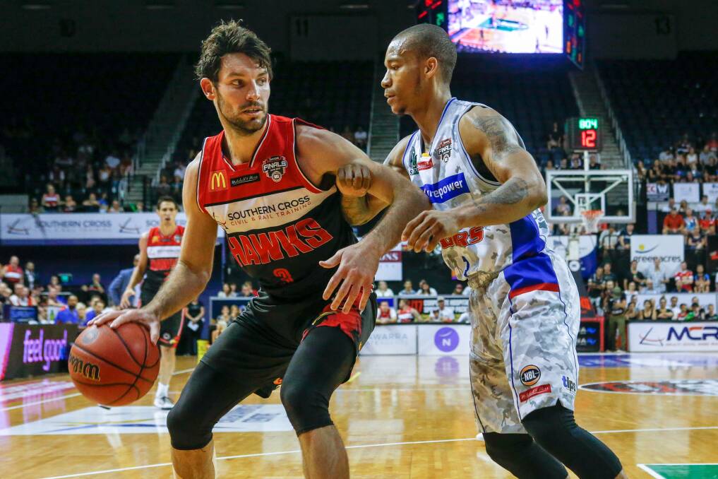 RIVALRY: Hawks captain Kevin White believes the return of his former sparring partner Jerome Randle is great for the NBL. Picture: Adam McLean