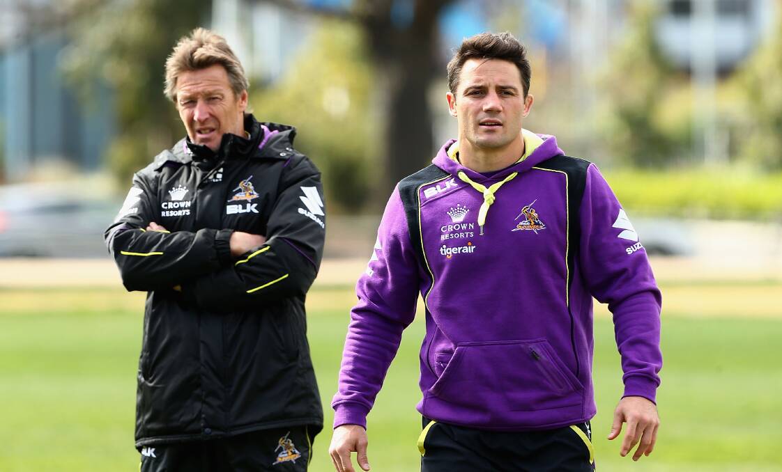 READY: Storm coach Craig Bellamy says his side is well equipped to handle the absence of Cooper Cronk and Cameron Smith. Picture: Getty Images