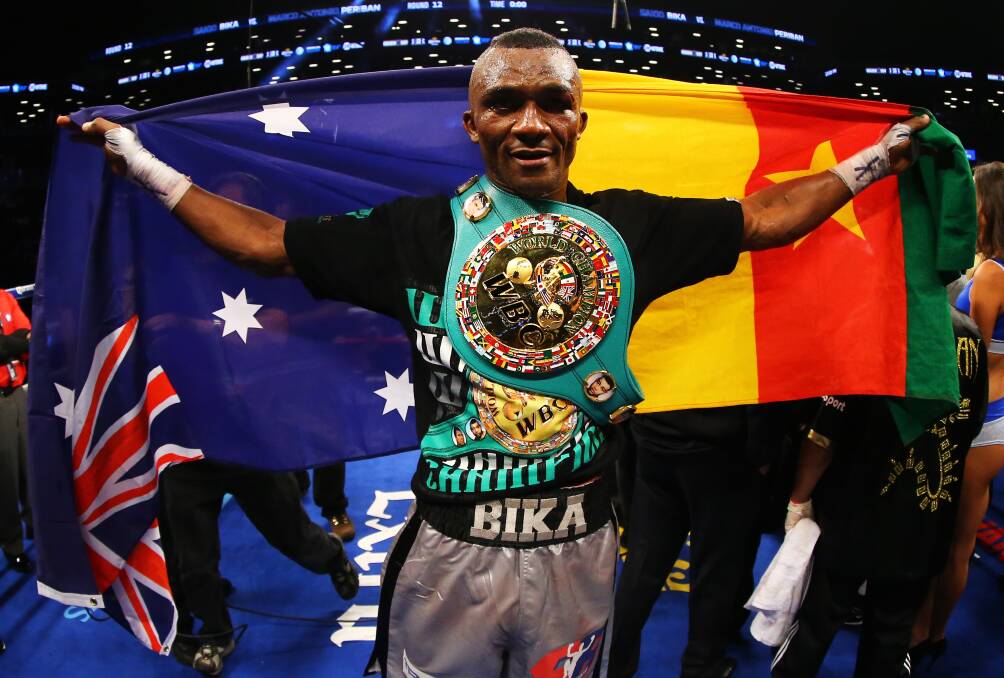 LEGEND: Former WBC super-middleweight champion Sakio Bika will headline Neutral Corner Fight Promotions' July 8 card at the Fraternity Club. Picture: Getty Images