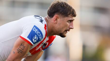 Zac Lomax has been named to return to the centres for the Dragons on Friday. Picture by Anna Warr 