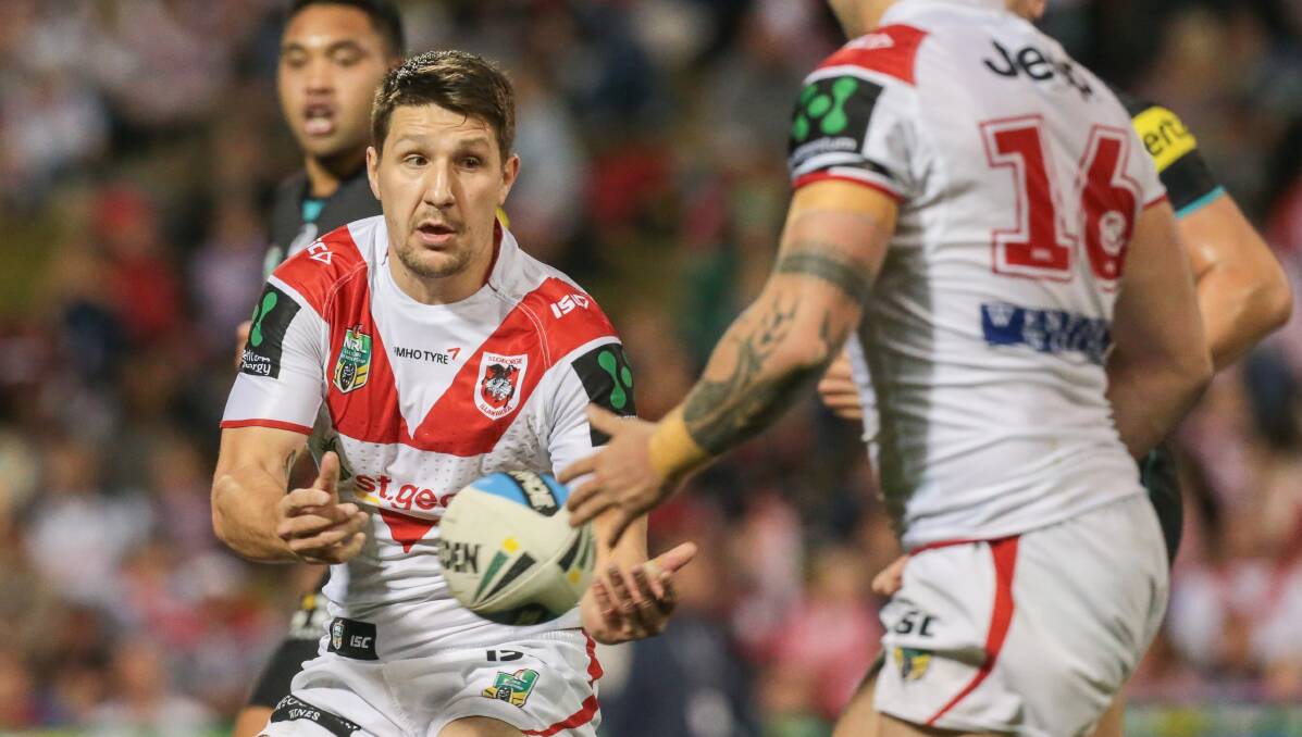 STAYING PUT: Dragons five-eighth Gareth Widdop has quashed rumours he's seeking a shift to the English Super League. Picture: Adam McLean