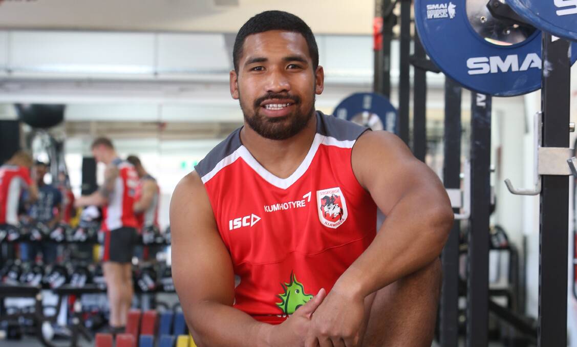 ON A MISSION: Former Kiwi Test bolter Siliva Havili says he still has plenty more to accomplish after switching to the Dragons. Picture: Robert Peet