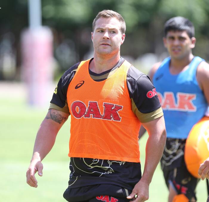 NO BACKFLIP: Former Dragons forward Trent Merrin has revealed he knocked back an approach to renege on his deal with the Panthers last year. He will face his former club for the first time in round four. Picture: Geoff Jones