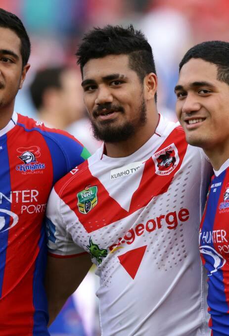 Pete Mata'utia will play against the Dragons on Saturday for the first time since leaving the club. Picture: Getty Images
