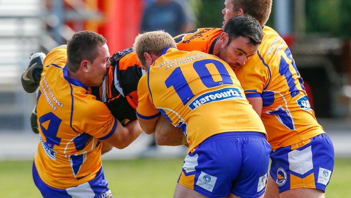 NEED TO LIFT: Helensburgh bookend Guy Gellately says the Tigers big men will need to hold their own in the middle against a big Dapto pack on Saturday. Picture: Adam McLean