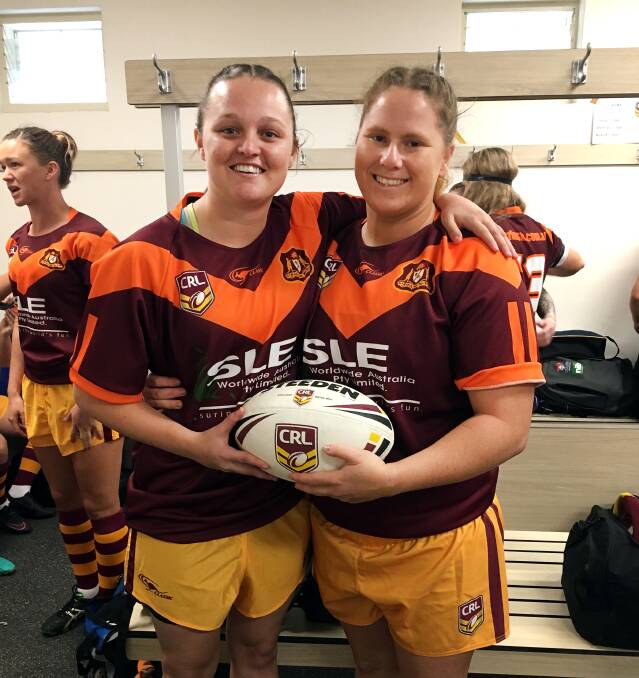 DREAM REALISED: Corrimal pair Jade Etherden and Georgie Brooker will return to Hollymount Oval on Saturday for the first time since cutting their teeth at the ground as kids with the Woonona Bulls.