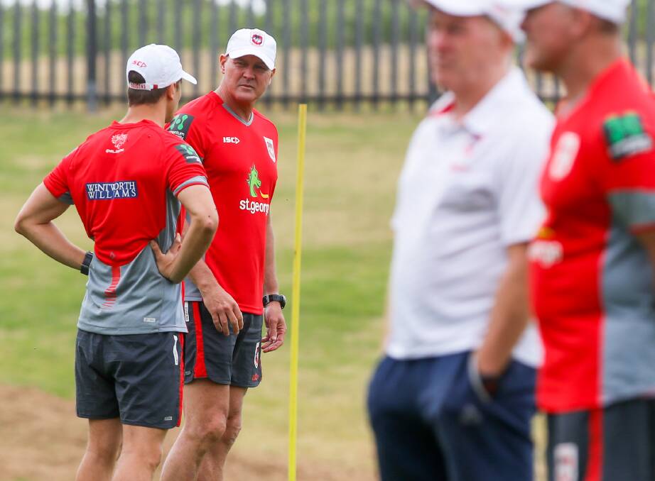UNDER THE MICROSCOPE: The Dragons were right to retain coach Paul McGregor despite a poor 2016 season but he will be a man under pressure if his side gets off to a slow start next year. Picture: Adam McLean