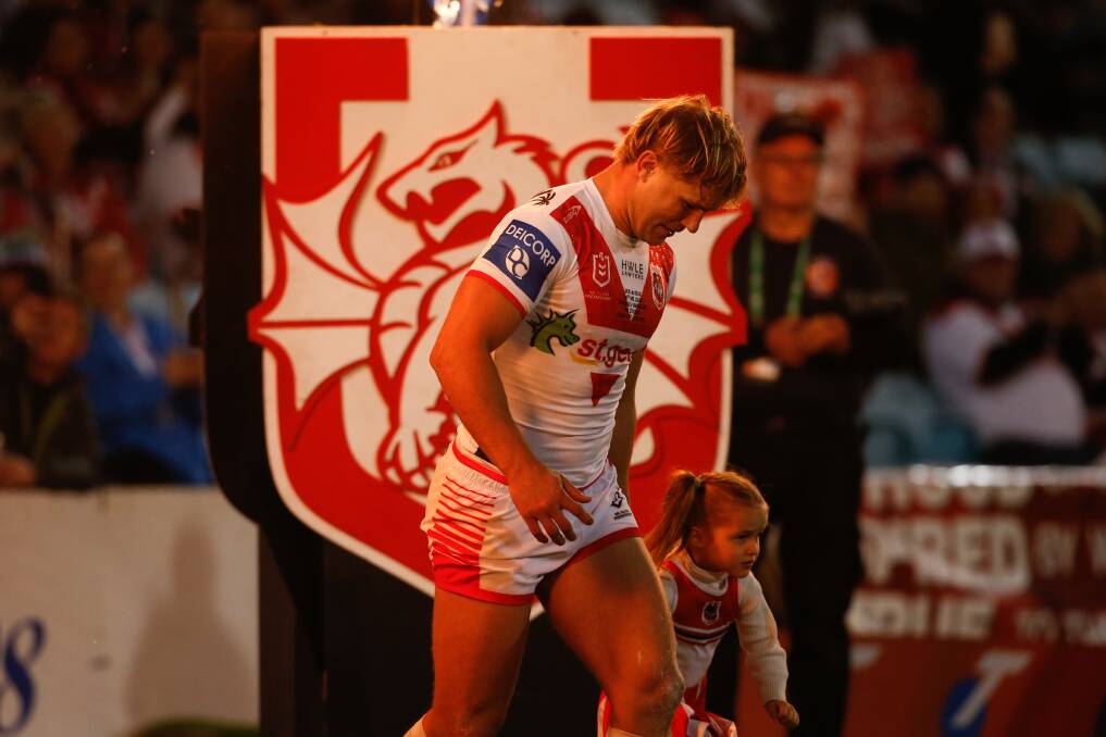 Jack de Belin wants to play out his career as a Dragon. Picture Anna Warr