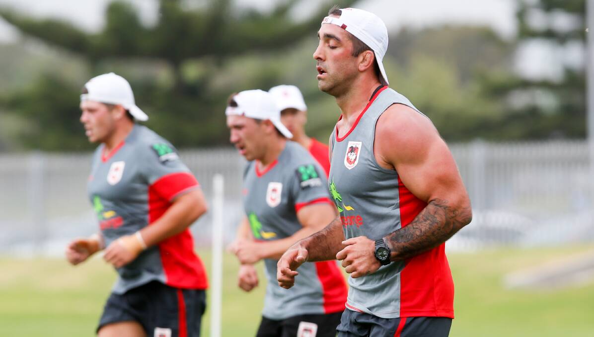 HARD SLOG: Dragons recruit Paul Vaughan is keen for a fresh start after being moved on by junior club Canberra. Picture: Adam McLean