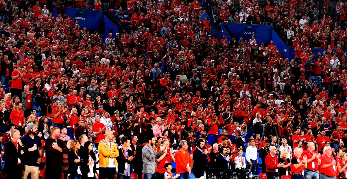 WELCOME TO THE JUNGLE: Perth Arena is a venue like no other in the NBL. Picture: Getty Images