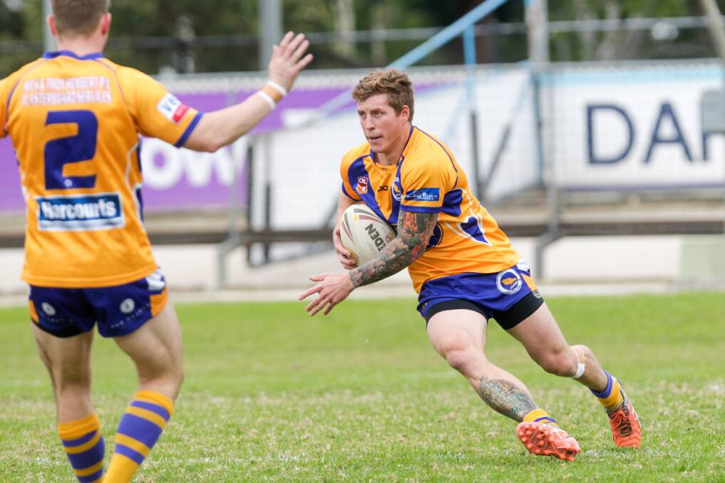 STAR TURN: Dapto fullback Jason Raper scored a try and had a hand in three others in the Canaries 54-10 win over Helensburgh. Picture: Adam McLean