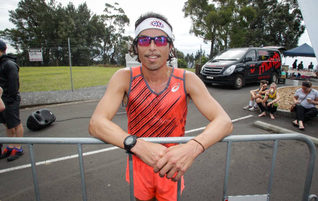 PACE-SETTER: Russell Dessaix-Chin was first across the line in Sunday's Mt Keira Challenge. Picture: Georgia Matts