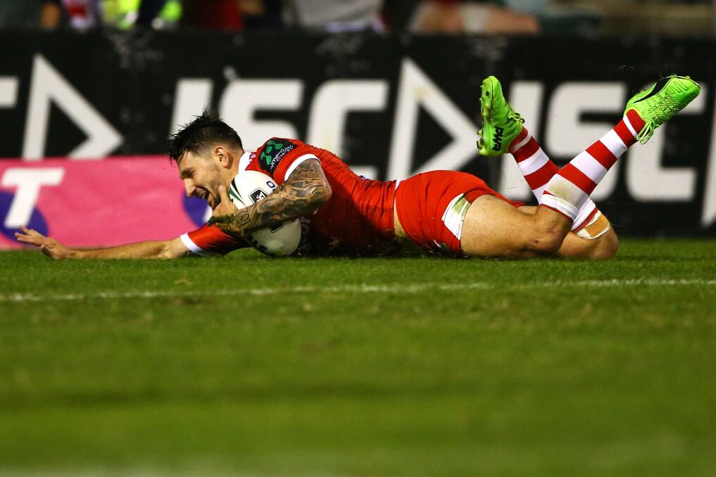 STAYING PUT: Gareth Widdop will remain with the Dragons for the next four years. Picture: Getty Images