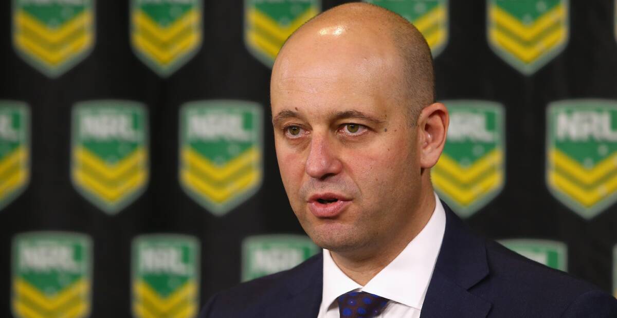 FELL SWOOP: NRL CEO Todd Greenberg this week hit Parramatta with a $1 million fine and docked the club 12 competition points for salary cap breaches. Picture: Getty Images