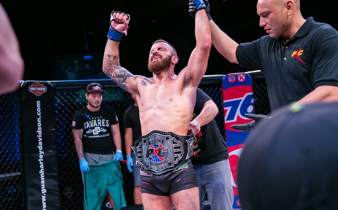 CHAMP: Alex Volkanovski will headline a stacked Wollongong Wars card at Anita's Theatre, Thirroul on Friday. Picture: Tropical Productions Inc.