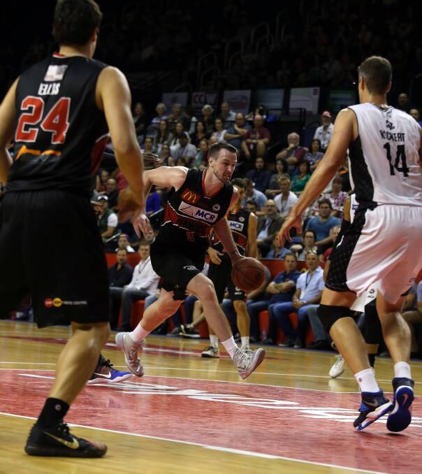 NOT ENOUGH: AJ Ogilvy had 11 points and eight rebounds in the Hawks' 80-73 loss to Melbourne on Thursday. The Hawks now take on Townsville at home on Saturday. Picture: Sylvia Liber