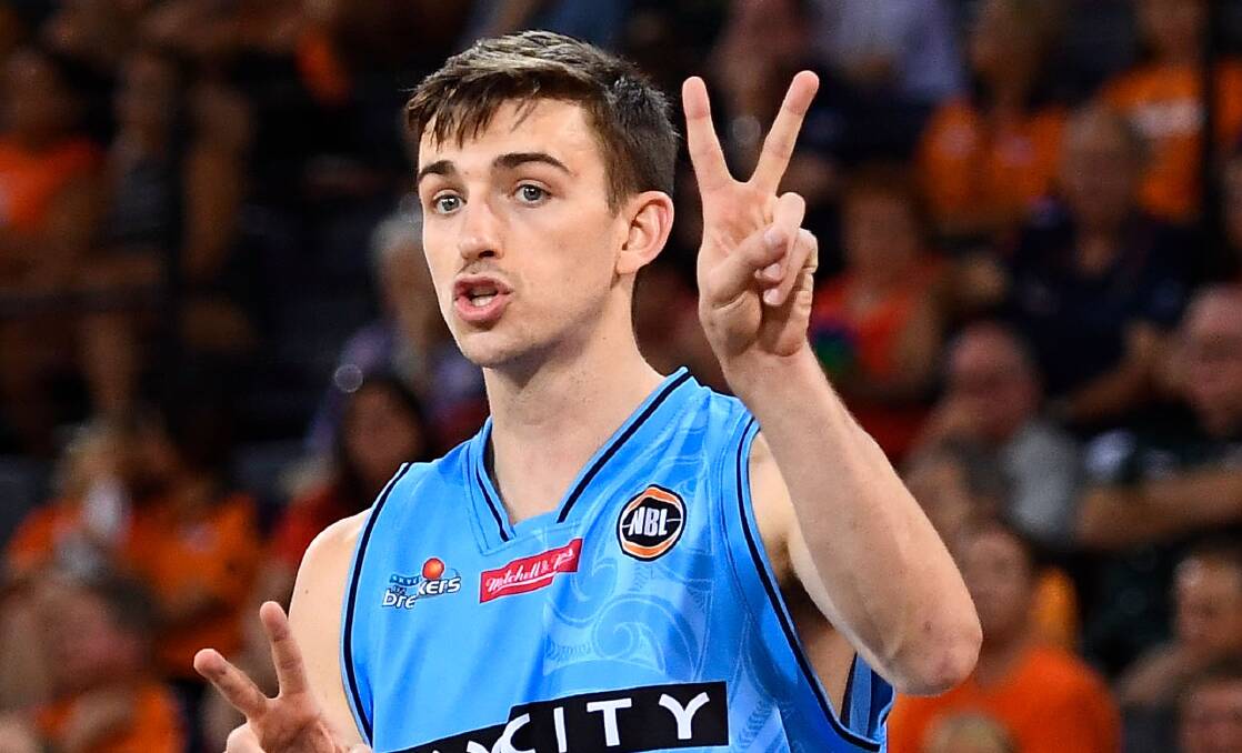 PRESSURE ON: David Stockton had 17 points in his NBL debut against the Hawks. Picture: Getty Images