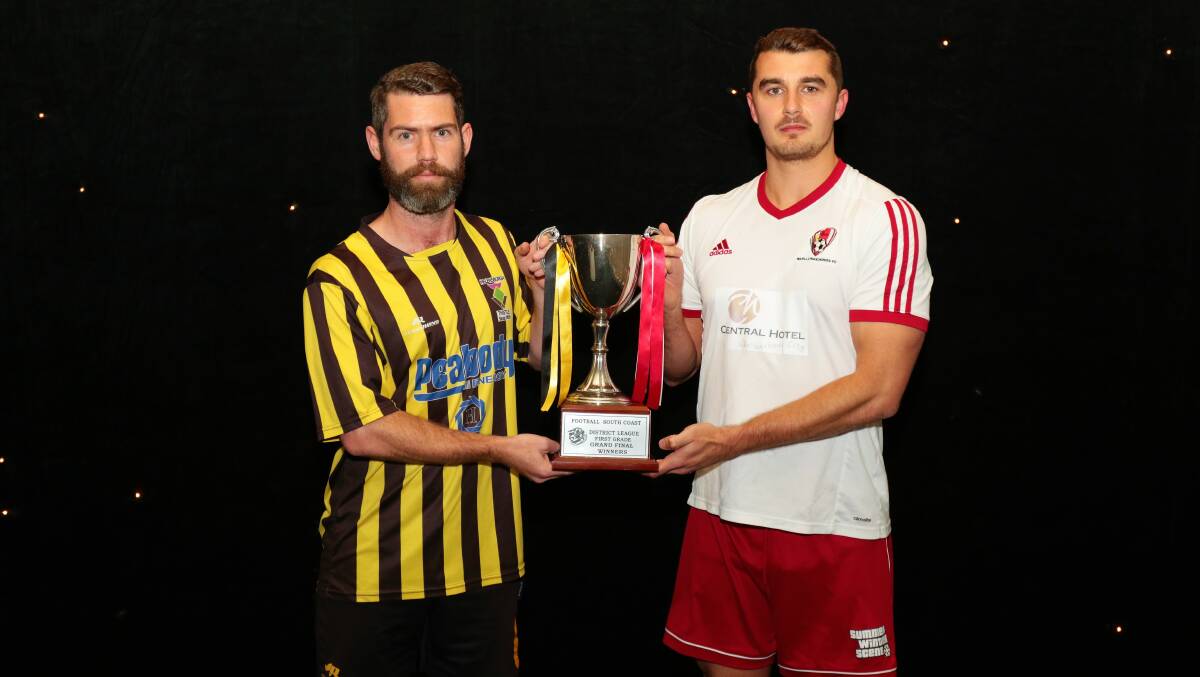 PRIZE FIGHT: Helensburgh Thistle and Warilla Wanderers will face off in the District League grand final on Saturday afternoon. Picture: PEDRO GARCIA