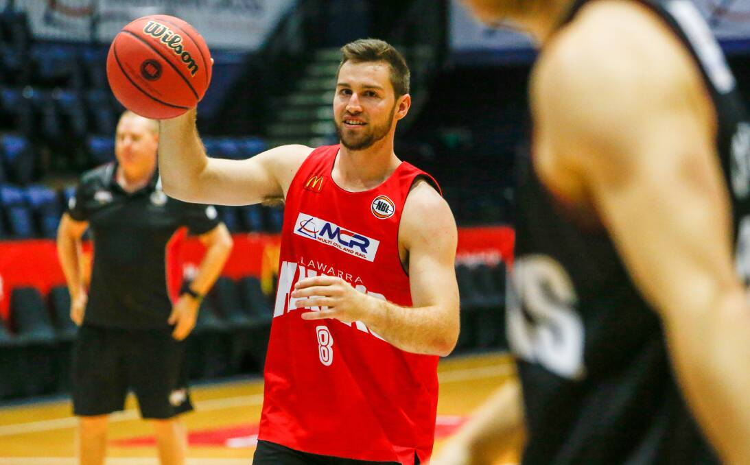 BACK: Hawks guard Mitch Norton will make his return from injury when Illawarra meet Perth Wildcats at WIN Entertainment Centre. Picture: ADAM McLEAN