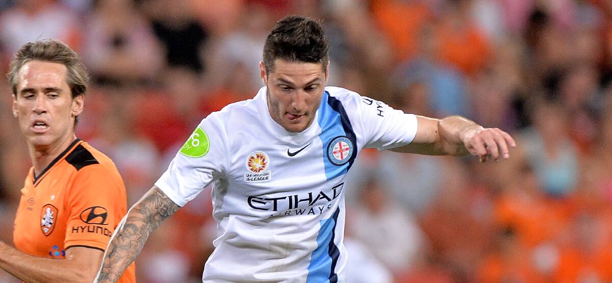 OUT: Melbourne City striker Corey Gameiro continues to recover from a season-ending knee injury. Picture: GETTY IMAGES