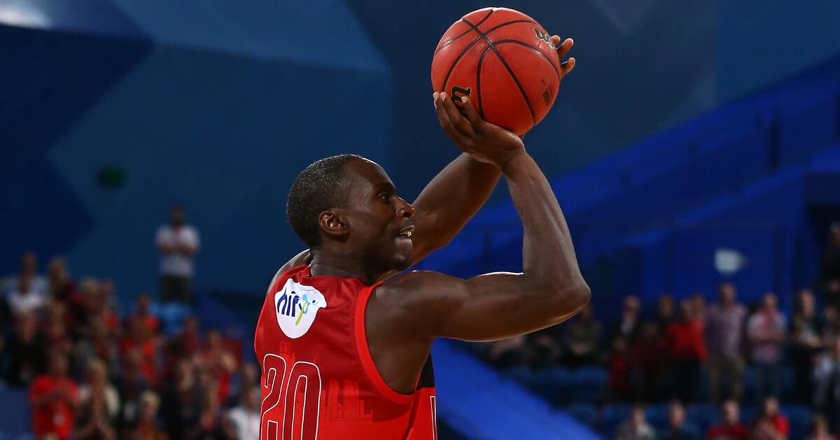 FROM DEEP: Andre Ingram hit a crucial three in his first game for the Perth Wildcats in their win over the Illawarra Hawks on Friday night. Picture: Getty Images