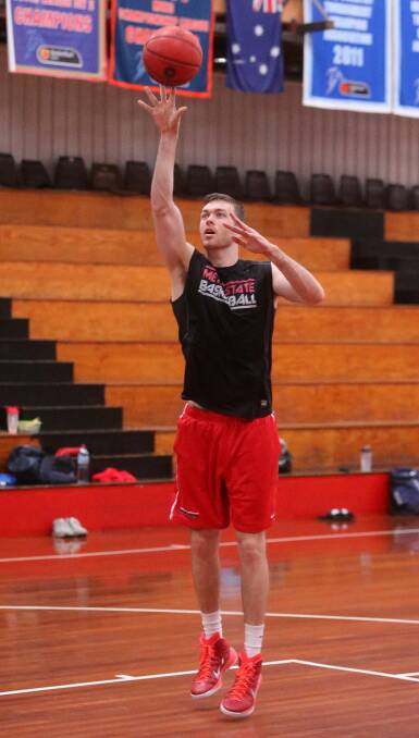 EARLY START: New recruit Nick Kay had his first training session at the Snakepit this week since joining the Illawarra Hawks. Picture: ROBERT PEET