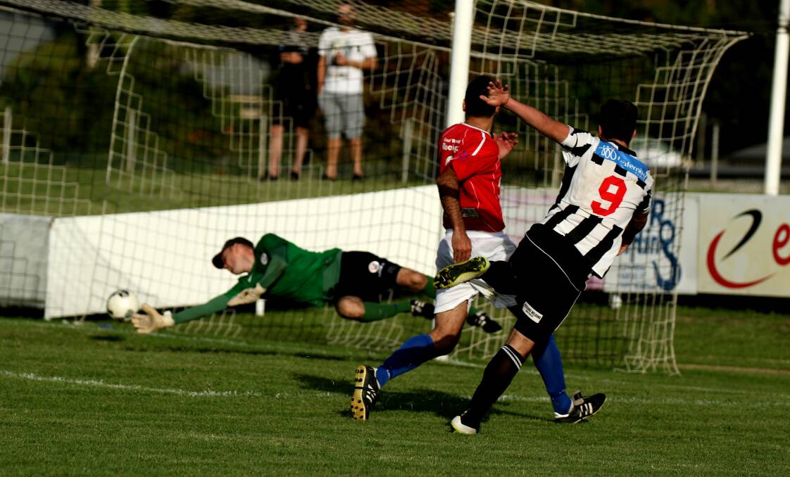 DREAM DEBUT: Port's Sandy Lowcock scored four goals to help Port Kembla to a remarkable 7-1 win over South Coast United. Picture: PEDRO GARCIA