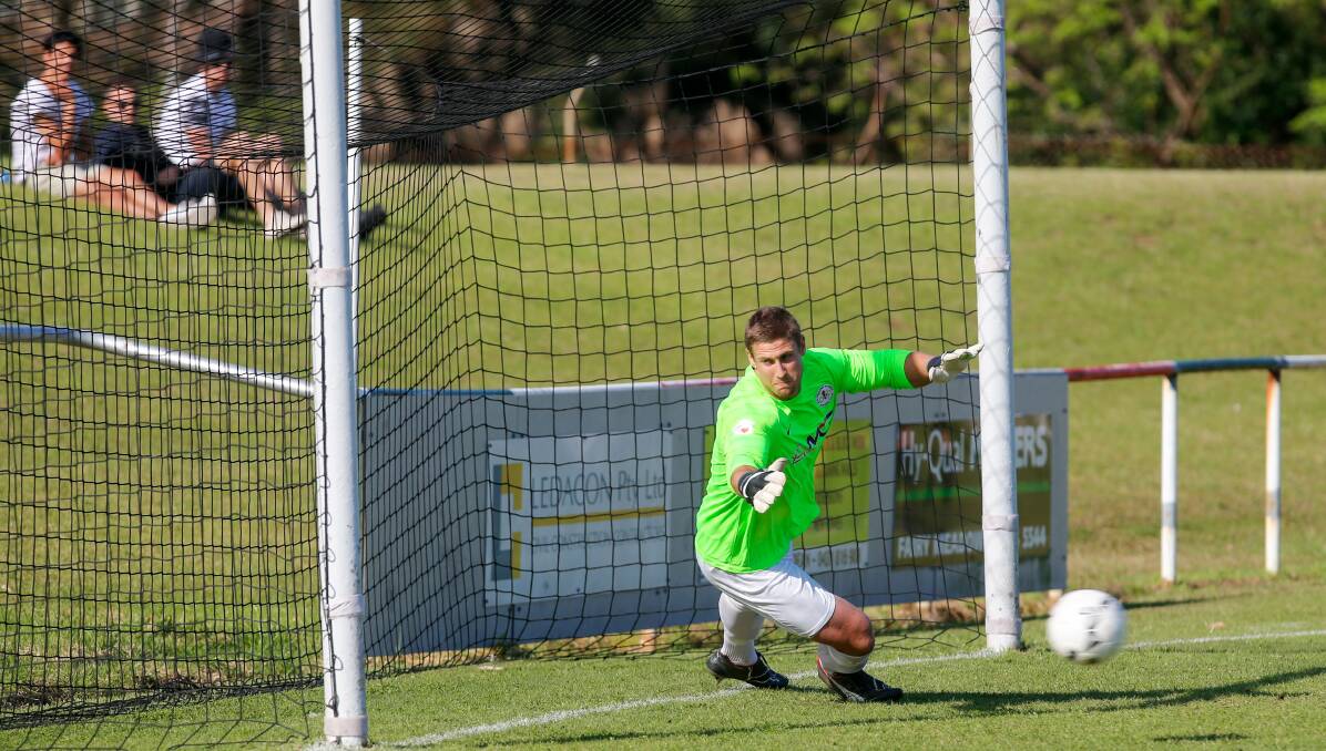 SHOOTOUT: Olympic's Hayden Durose made a crucial save in his side's massive penalty shootout win over Bulli. Picture: ADAM McLEAN