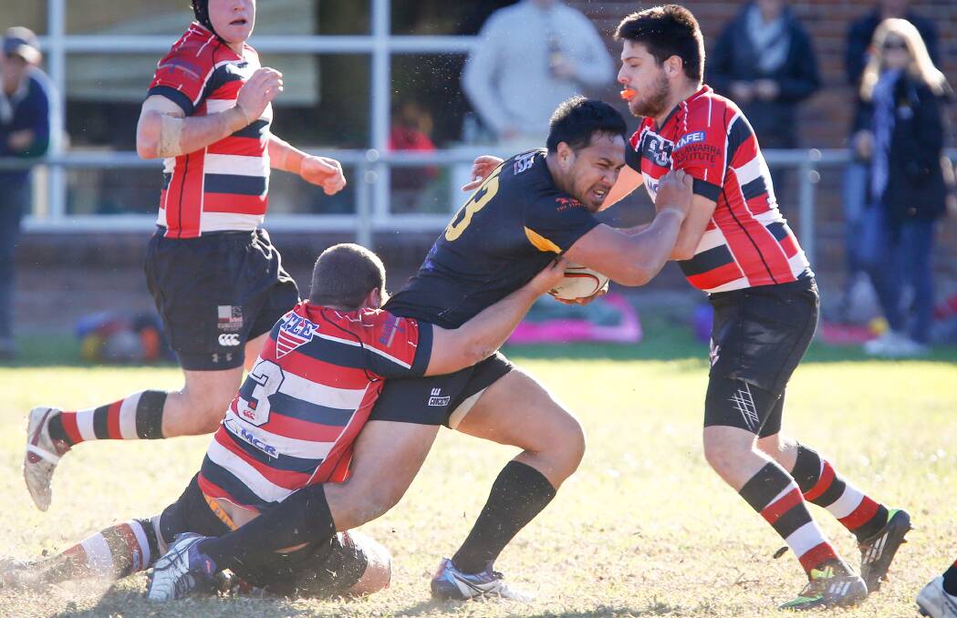 BIG PUSH: Bowral centre Feterika Sage, taking on Tech-Waratahs earlier this season, has been one of the club's best. Picture: Adam McLean
