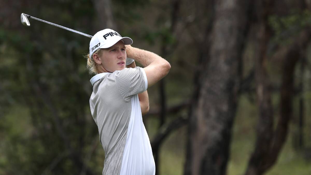 Next stage: Travis Smyth finished tied for 24th at the Asia Pacific Amateur Championships in New Zealand on Sunday.