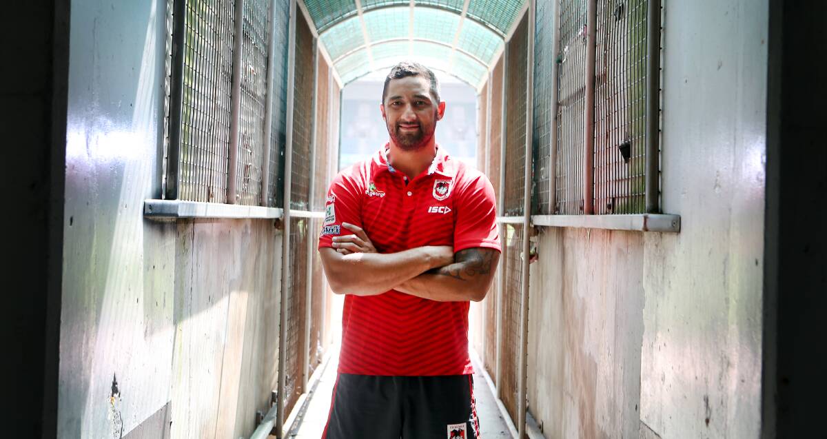 Future: Benji Marshall will take on the Storm in Melbourne on Monday night. However, it may be his last season in Dragons colours. Picture: Sylvia Liber