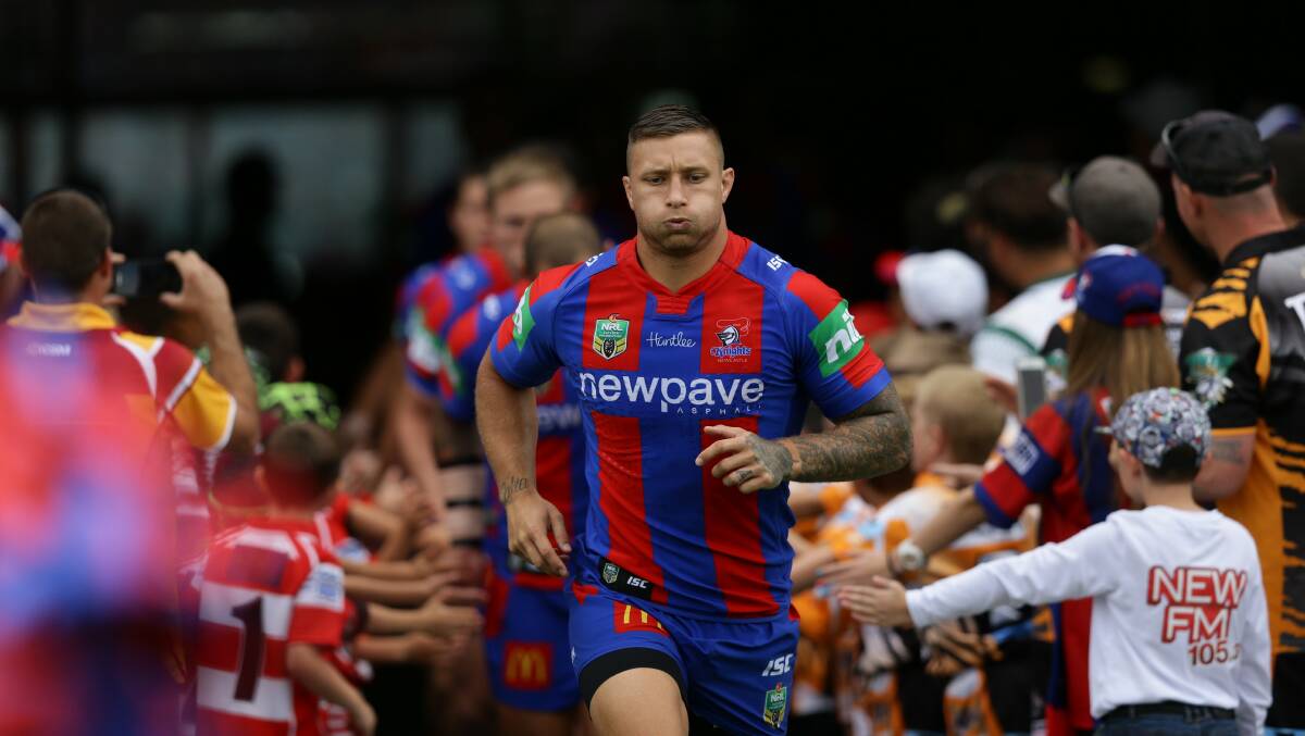 Wollgongong-bound? Newcastle forward Tariq Sims could play his last game for the Knights on Monday night. 