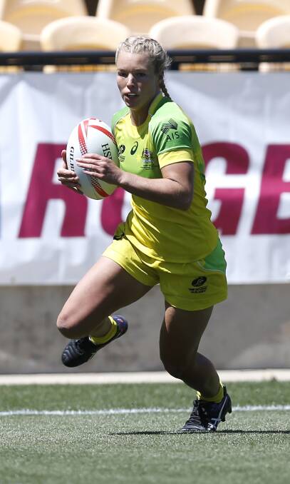 World beater: Emma Tonegato scored 50 tries as Australia won the World Series, after finishing second at the final leg in France. Picture: Getty Images