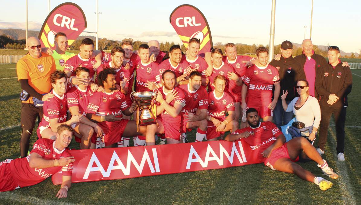 SWEET SUCCESS: Illawarra celebrate winning the CRL Championships last year. This year's final is at Collegians Sports Centre. 