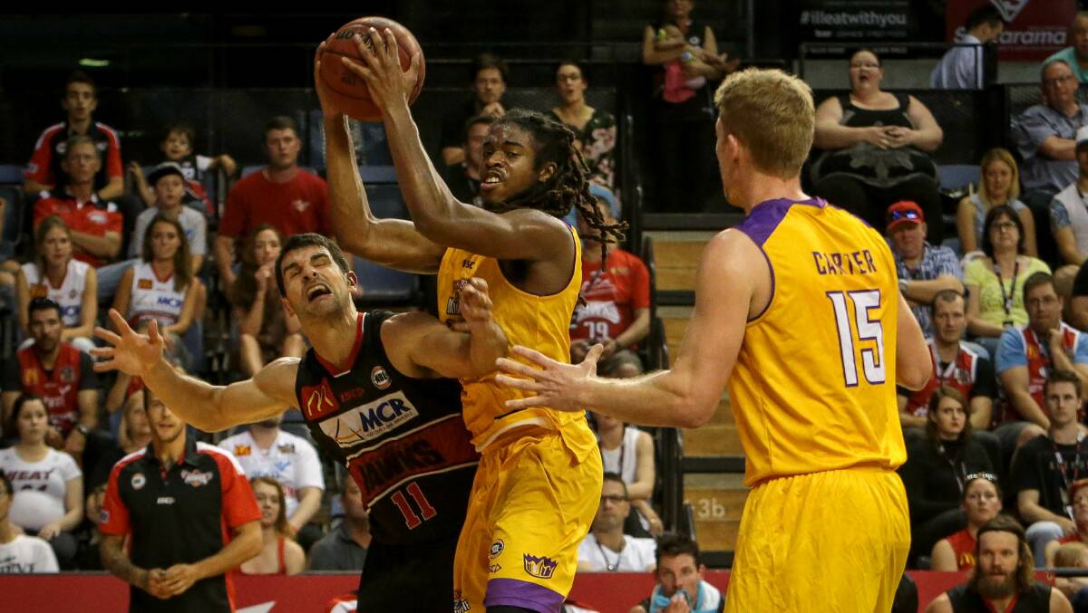 Draft pick: Sydney Kings' US import Marcus Thornton takes on the Illawarra Hawks on Wednesday night at WIN Entertainment Centre. Picture: Adam McLean