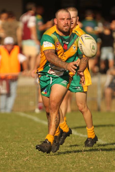 Stung: Halfback Todd Sault played in the Stingrays loss to the Sharks in the first ever Group Seven Shellharbour showdown. Picture: Kiama Picture Co