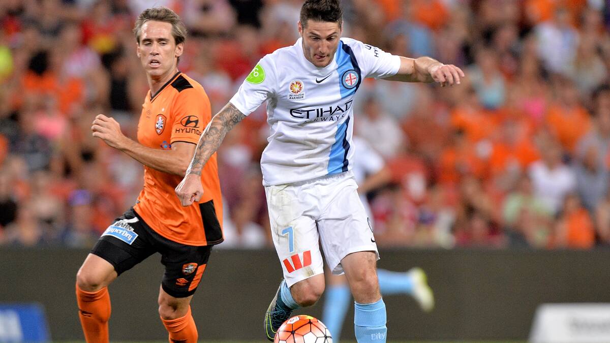 Down: Corey Gameiro is out for the A-League season after suffering another knee injury. Picture: Getty Images