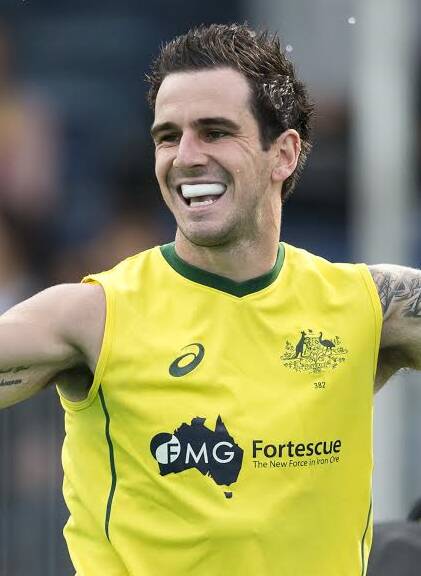 Back in: Kieran Govers played for the Kookaburras on Wednesday.