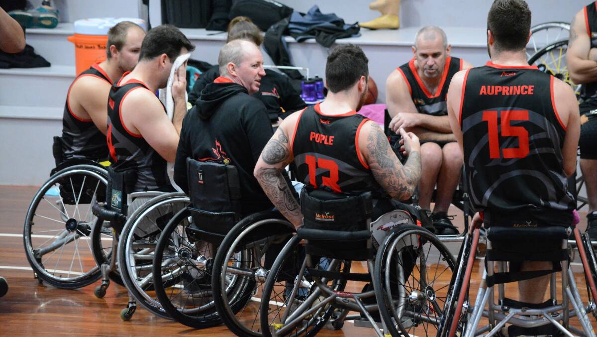 Champions: The Wollongong Roller Hawks return to the court for the new National Wheelchair Basketball League campaign this weekend. 