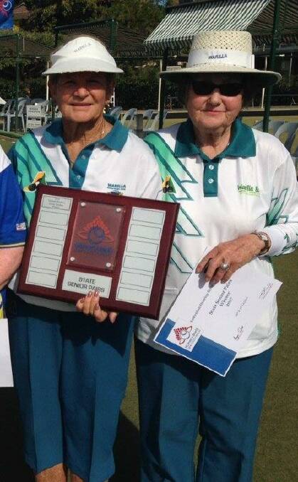 Dynamic duo: NSW Senior Pairs champs Jessie Taylor and Betty Anderson.