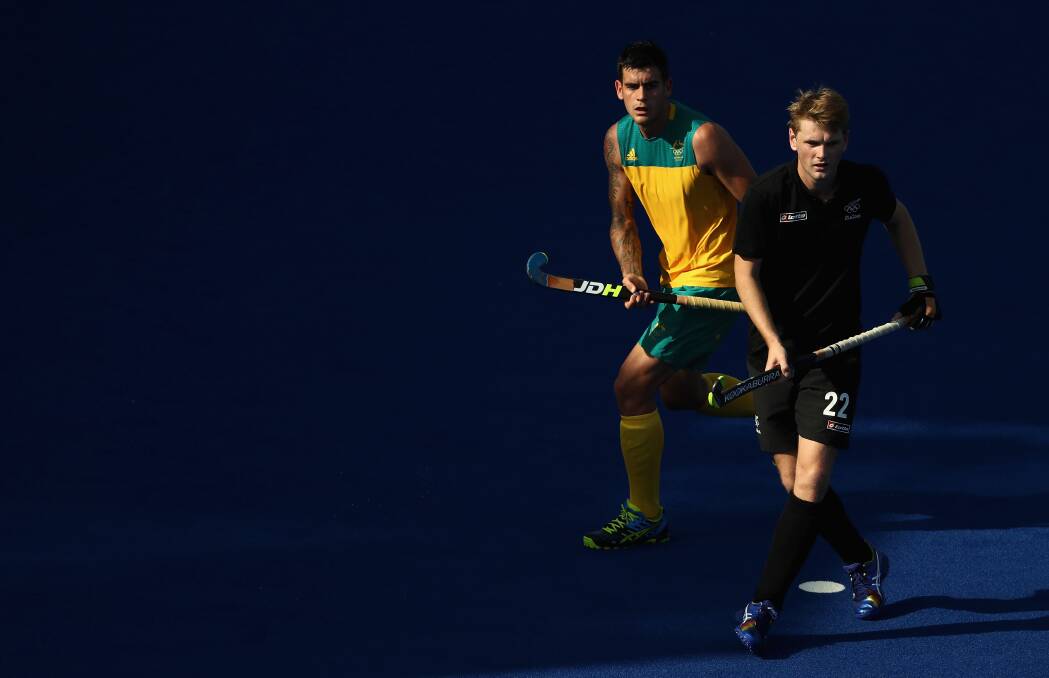 On the move: Blake Govers takes on New Zealand at the Rio Olympics. He will play in the Dutch competition starting later this month. Picture: Getty Images