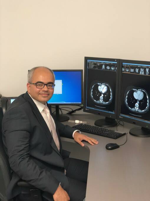 State of the art: Dr Amey Aurangabadkar at the new IRG premises at Denison Street, Wollongong that is equipped with the latest imaging technology.
