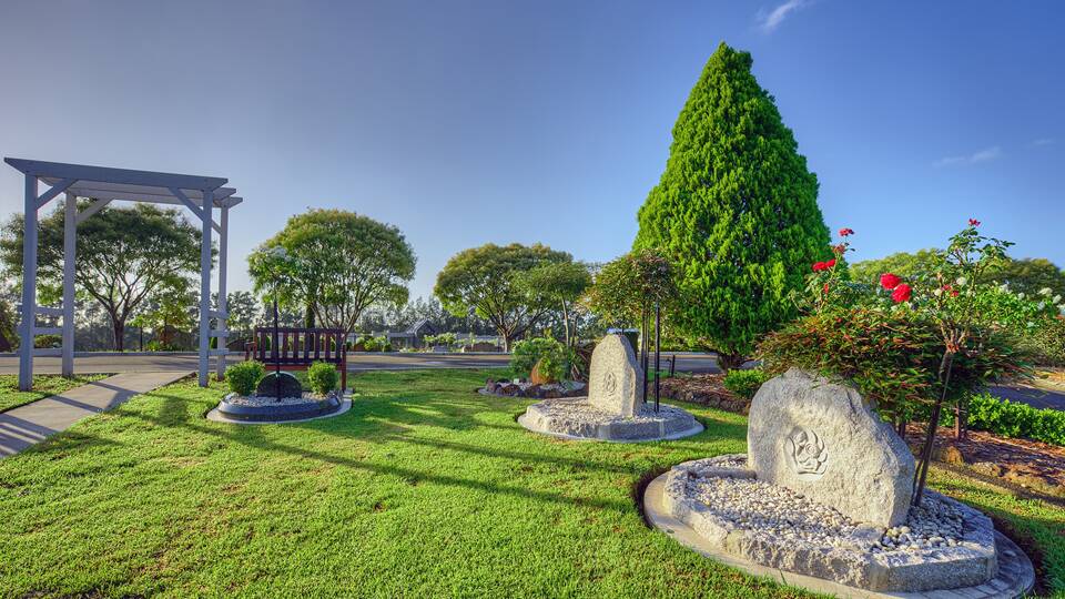Peaceful: The memorials are set amongst manicured and landscaped grounds that provide a special place where you can come and remember a loved one.