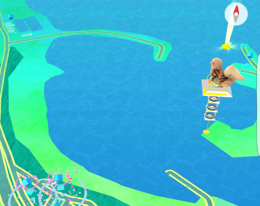 Wollongong Harbour as it appears in the game.