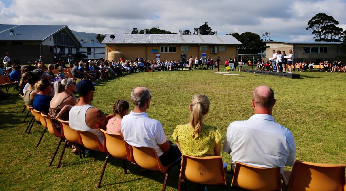 YARNING CIRCLE: Supporters look on as children are acknowledged at Thursday's awards. Picture: Adam McLean