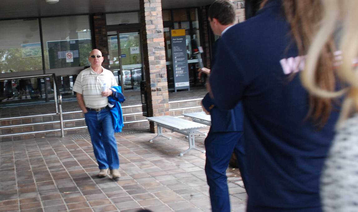 Kevin James Stanmore departs Port Kembla Court House, Tuesday morning. Picture: Angela Thompson
