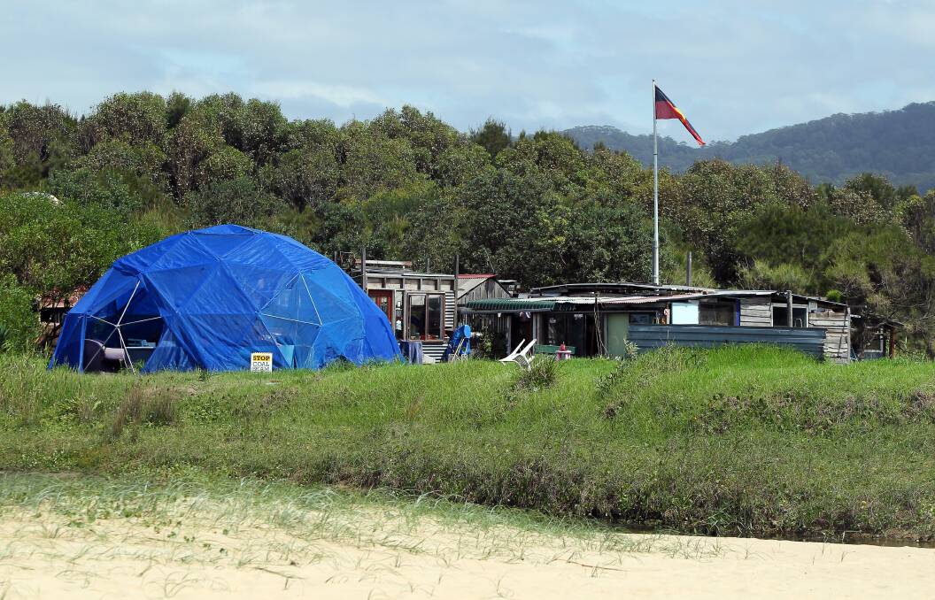 The tent embassy, pictured in March, 2014. Picture: Sylvia Liber