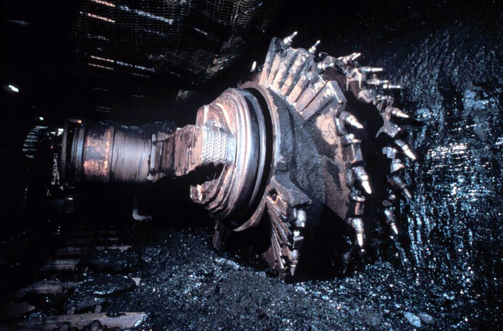 COAL CUTTER: The injured miner was working on a longwall mining machine, similar to this one (pictured in another mine).