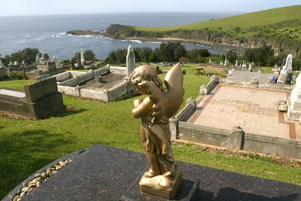 NICE PLACE TO VISIT: It's an angel's view from the Gerringong Cemetery, which is proving too popular for the limited space it can use.