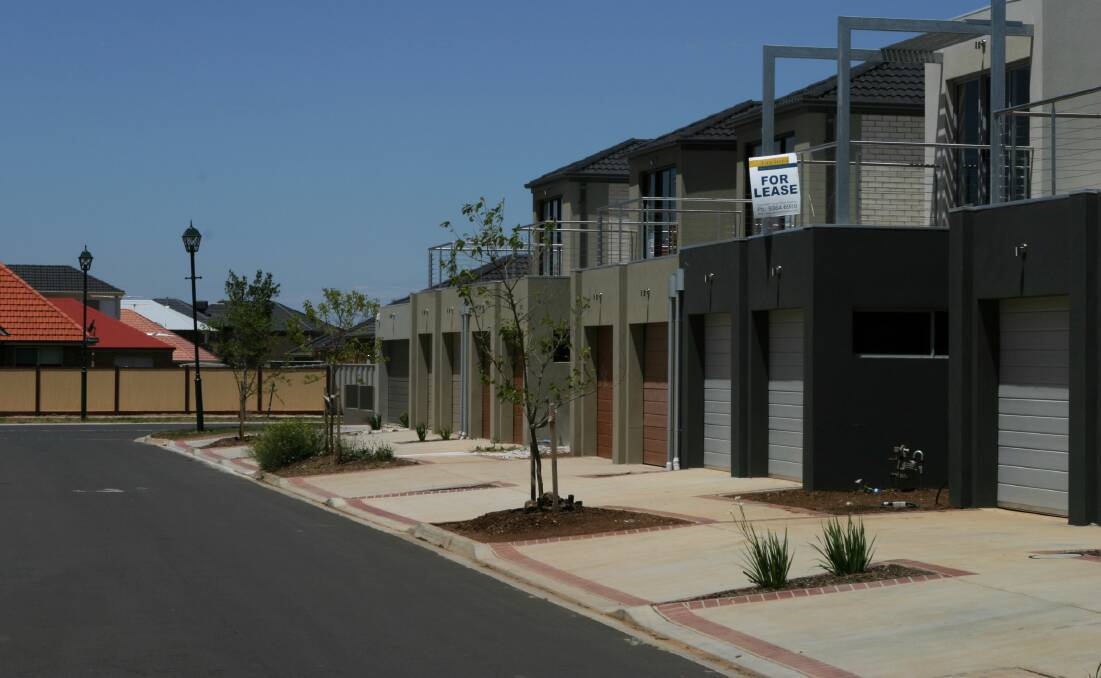 Medium density homes like townhouses will be encouraged under the changes to a state housing policy. Picture: Ken Irwin.
